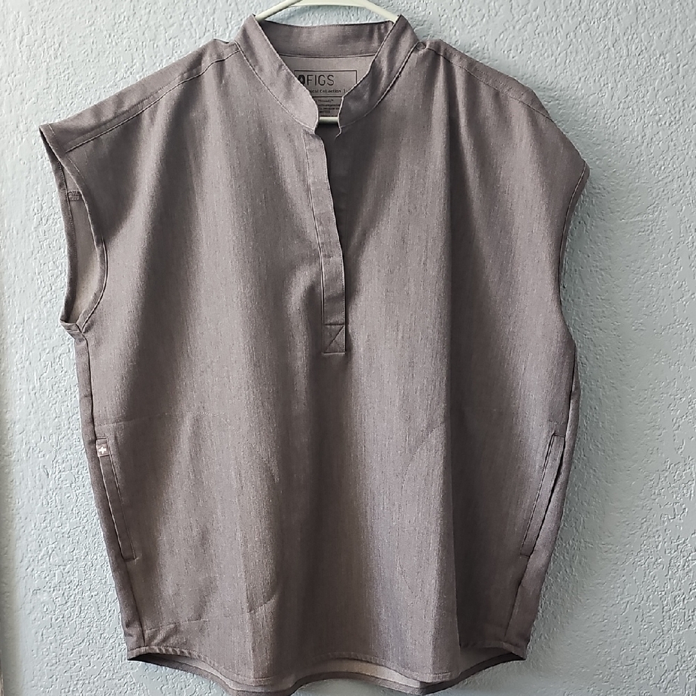 Figs Women's Scrub Top Charcoal
